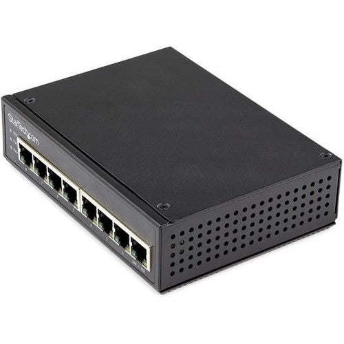 StarTech.com Switch PoE Gigabit industriel 8 ports 30 W - Switch Power Over Ethernet - Switch réseau GbE POE+ - Non géré - IP-30 IESC1G80UP