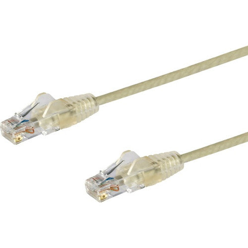 StarTech.com 1 ft CAT6 Cable - Slim CAT6 Patch Cord - Gray - Snagless RJ45 Connectors - Gigabit Ethernet Cable - 28 AWG - LSZH (N6PAT1GRS) N6PAT1GRS