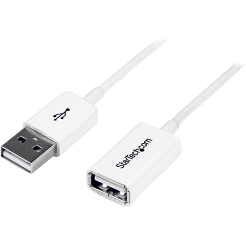 StarTech.com Câble d'extension USB 2.0 blanc A vers A de 1 m - M/F USBEXTPAA1MW