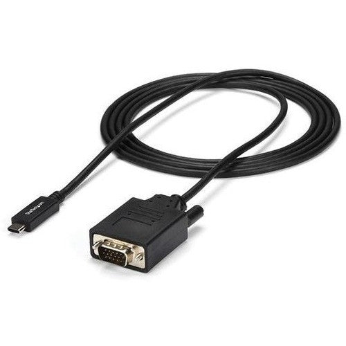 StarTech.com 6ft/2m USB C to VGA Cable - 1920x1200/1080p USB Type C DP Alt Mode to VGA Video Monitor Adapter Cable -Works w/ Thunderbolt 3 CDP2VGAMM2MB