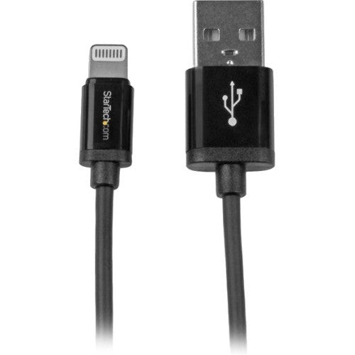 StarTech.com Câble connecteur Lightning Apple 8 broches vers USB court noir de 15 cm (6 pouces) pour iPhone / iPod / iPad USBLT15CMB USBLT15CMB