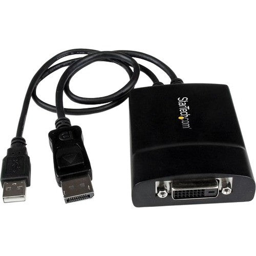 StarTech.com DisplayPort to DVI Dual Link Active Adapter, DisplayPort to DVI-D Adapter/Video Converter 2560x1600 60Hz, DP to DVI Adapter DP2DVID2