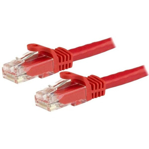 StarTech.com 12ft CAT6 Ethernet Cable - Red Snagless Gigabit - 100W PoE UTP 650MHz Category 6 Patch Cord UL Certified Wiring/TIA N6PATCH12RD