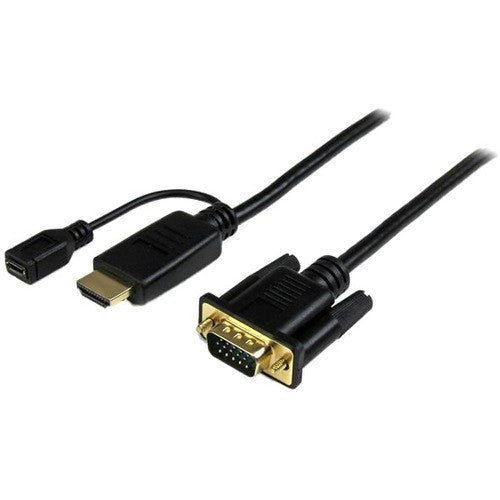 StarTech.com HDMI to VGA Cable - 10 ft / 3m - 1080p - 1920 x 1200 - Active HDMI Cable - Monitor Cable - Computer Cable HD2VGAMM10