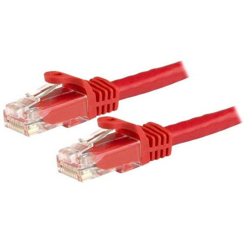 StarTech.com 9ft CAT6 Ethernet Cable - Red Snagless Gigabit - 100W PoE UTP 650MHz Category 6 Patch Cord UL Certified Wiring/TIA N6PATCH9RD