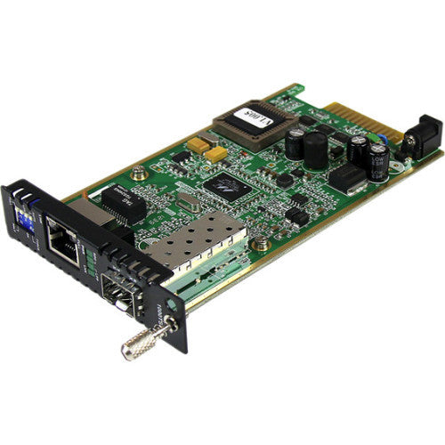 StarTech.com Module de carte convertisseur de média fibre Gigabit Ethernet avec emplacement SFP ouvert ET91000SFP2C