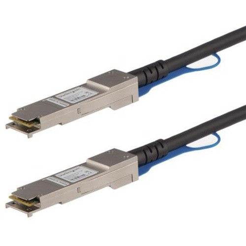 StarTech.com MSA Uncoded Compatible 0.5m 40G QSFP+ to QSFP+ Direct Attach Cable - 40 GbE QSFP+ Copper DAC 40 Gbps Low Power Passive Twinax QSFP40GPC05M