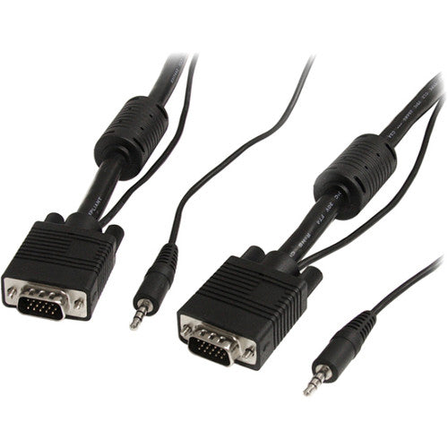 StarTech.com 15 ft Coax High Resolution Monitor VGA Cable with Audio HD15 M/M MXTHQMM15A