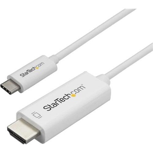 StarTech.com Câble USB C vers HDMI de 2 m – Câble adaptateur d'affichage vidéo 4K 60 Hz USB Type C DP Alt Mode vers HDMI 2.0 – Fonctionne avec Thunderbolt 3 CDP2HD2MWNL