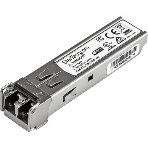 StarTech.com Cisco GLC-SX-MMD Compatible SFP Module - 1000BASE-SX - 1GE Gigabit Ethernet SFP 1GbE Multimode Fiber MMF Optic Transceiver GLCSXMMDSTT