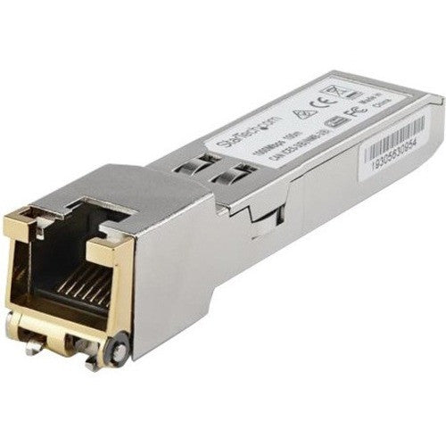 StarTech.com Module compatible Cisco GLC-TE - SFP vers RJ45 - Émetteur-récepteur industriel 1000BASE-T 1G en cuivre Cat6/Cat5e - Température étendue 100 m GLCTEST