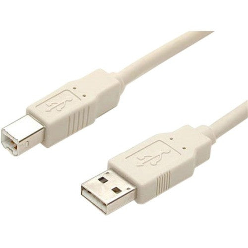 StarTech.com StarTech.com - Beige USB 2.0 cable - 4 pin USB Type A (M) - 4 pin USB Type B (M) - 15 ft USBFAB_15