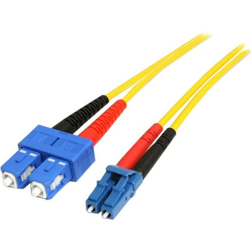 StarTech.com 1m Fiber Optic Cable - Single-Mode Duplex 9/125 - LSZH - LC/SC - OS1 - LC to SC Fiber Patch Cable SMFIBLCSC1