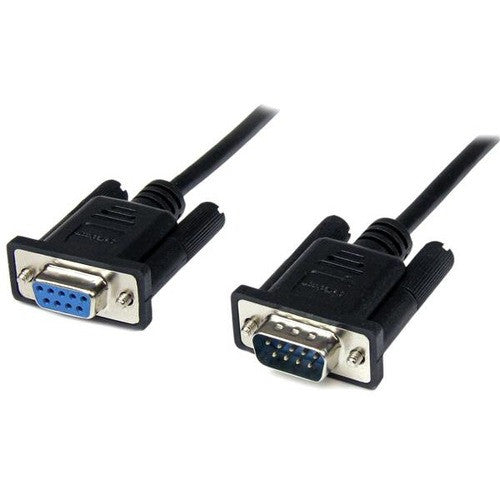 StarTech.com 1m Black DB9 RS232 Serial Null Modem Cable F/M SCNM9FM1MBK