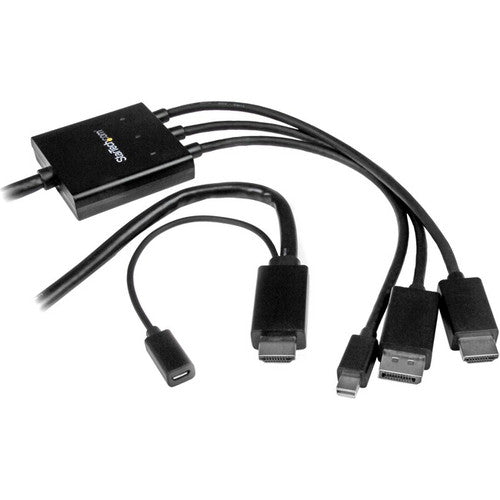 StarTech.com 2m 6 ft HDMI, DisplayPort or Mini DisplayPort to HDMI Converter Cable - HDMI, DP or Mini DP to HDMI Adapter DPMDPHD2HD