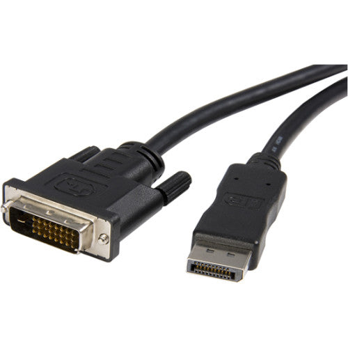 StarTech.com 10ft (3m) DisplayPort to DVI Cable, DisplayPort to DVI-D Adapter/Converter Cable, 1080p Video, DP 1.2 to DVI Monitor Cable DP2DVIMM10