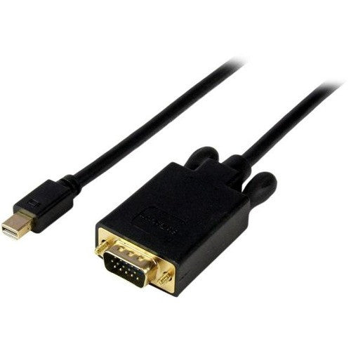 StarTech.com 6 ft Mini DisplayPort to VGAAdapter Converter Cable - mDP to VGA 1920x1200 - Black MDP2VGAMM6B