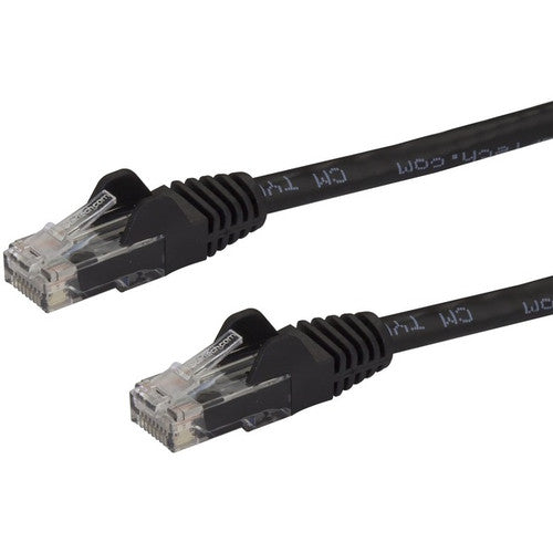 StarTech.com Câble Ethernet CAT6 de 2 pieds - Gigabit sans accroc noir - Cordon de brassage PoE UTP 650 MHz de catégorie 6 100 W Câblage certifié UL/TIA N6PATCH2BK