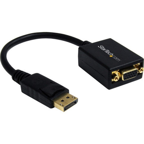 StarTech.com DisplayPort to VGA Adapter, Active DP to VGA Converter, 1080p Video DP to VGA Monitor Adapter Dongle, DisplayPort Certified DP2VGA2