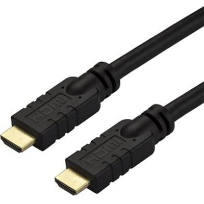 StarTech.com 50ft (15m) HDMI 2.0 Cable - 4K 60Hz UHD Active High Speed HDMI Cable - CL2 Rated for In Wall Install - Durable - HDR, 18Gbps HD2MM15MA