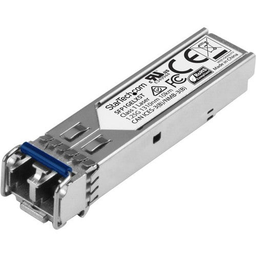 Module SFP compatible StarTech.com Juniper SFP-1GE-LX - 1000BASE-LX - Émetteur-récepteur optique SMF fibre monomode 1GE SFP 1GbE - 10 km DDM SFP1GELXST