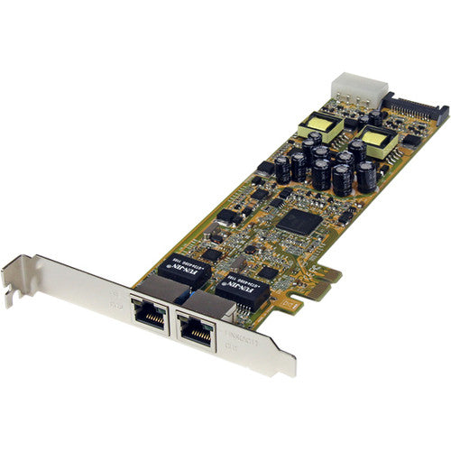 StarTech.com Dual Port PCI Express Gigabit Ethernet PCIe Network Card Adapter - PoE/PSE ST2000PEXPSE