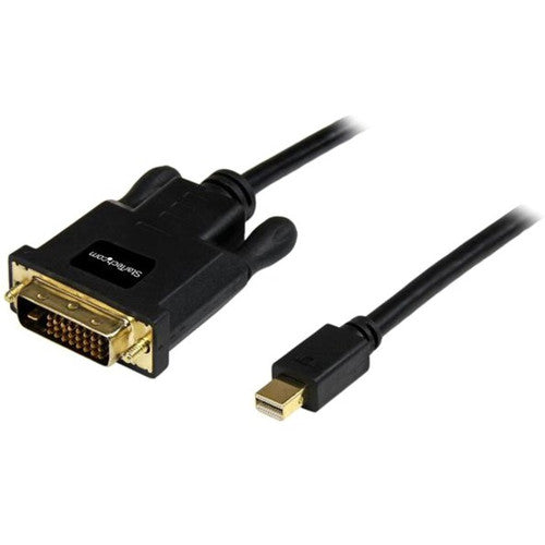 StarTech.com 10ft Mini DisplayPort to DVI Cable, Mini DP to DVI-D Adapter/Converter Cable, 1080p Video, mDP 1.2 to DVI Monitor/Display MDP2DVIMM10B