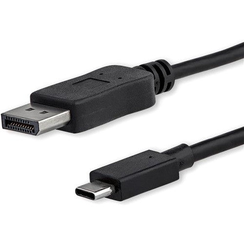 StarTech.com 3ft/1m USB C to DisplayPort 1.2 Cable 4K 60Hz - USB Type-C to DP Video Adapter Monitor Cable HBR2 - TB3 Compatible - Black CDP2DPMM1MB