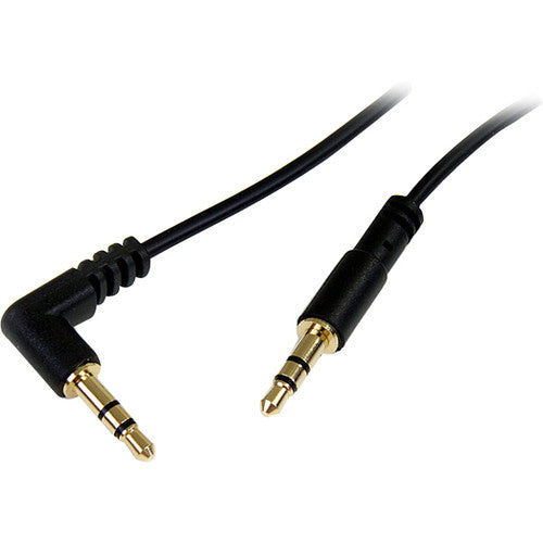 StarTech.com Câble audio stéréo fin 3,5 mm vers angle droit de 3 pieds - M/M MU3MMSRA