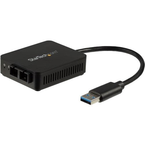 StarTech.com USB to Fiber Optic Converter - 1000Base-SX SC - USB 3.0 to Gigabit Ethernet Network Adapter - 550m MM - Windows / Mac / Linux US1GA30SXSC