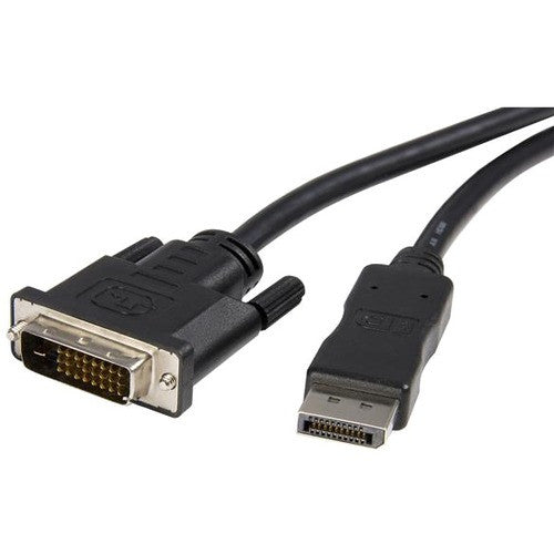 StarTech.com 6ft (1.8m) DisplayPort to DVI Cable, DisplayPort to DVI-D Adapter Cable, 1080p Video, DP 1.2 to DVI Monitor Converter Cable DP2DVIMM6