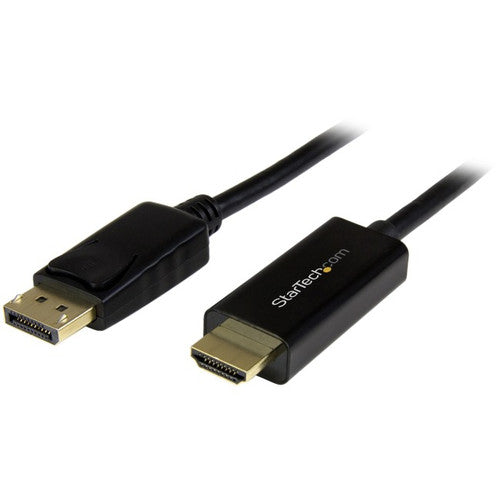 StarTech.com 3ft (1m) DisplayPort to HDMI Cable, 4K 30Hz Video, DP 1.2 to HDMI Adapter Cable Converter for HDMI Monitor/Display, Passive DP2HDMM1MB