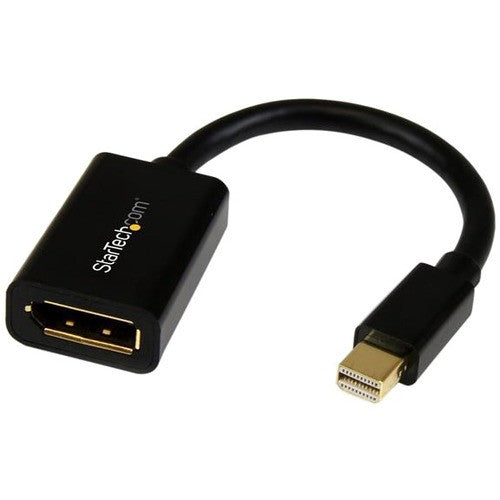 StarTech.com Mini DisplayPort to DisplayPort Adapter, 4K x 2K Video, Ultra HD Mini DP to DP Converter, mDP to DP 1.2 Adapter, Male/Female MDP2DPMF6IN