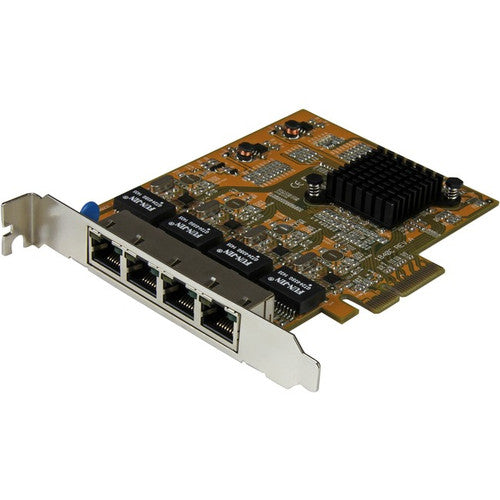 StarTech.com 4-Port PCI Express Gigabit Network Adapter Card - Quad-Port PCIe Gigabit NIC ST1000SPEX43