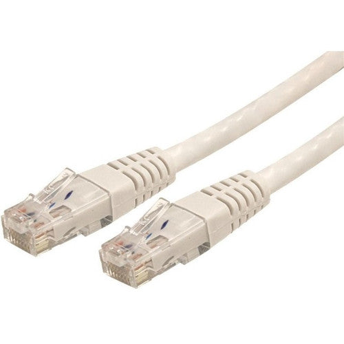 StarTech.com Câble Ethernet CAT6 de 25 pieds - Gigabit moulé blanc - 100 W PoE UTP 650 MHz - Cordon de brassage catégorie 6 Câblage certifié UL/TIA C6PATCH25WH