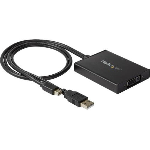 StarTech.com Adaptateur Mini DisplayPort vers DVI Dual-Link - Connectivité Dual-Link - Alimenté par USB - Convertisseur d'affichage actif DVI - Compatible avec Windows et Mac MDP2DVID2