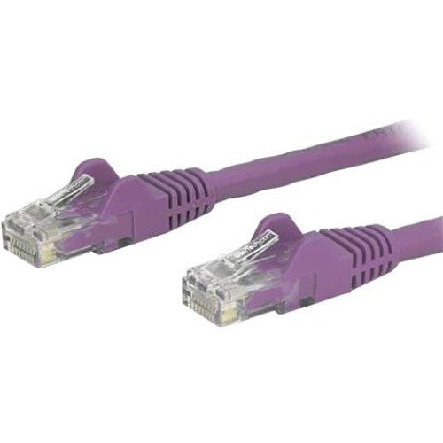 StarTech.com 14ft CAT6 Ethernet Cable - Purple Snagless Gigabit - 100W PoE UTP 650MHz Category 6 Patch Cord UL Certified Wiring/TIA N6PATCH14PL