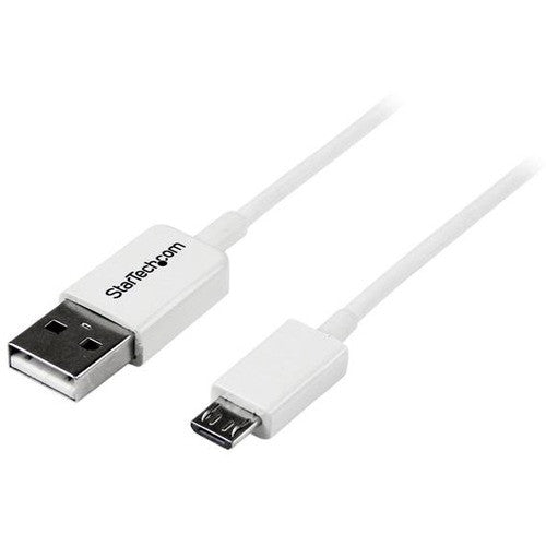 StarTech.com 2m White Micro USB Cable - A to Micro B USBPAUB2MW