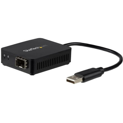 StarTech.com USB to Fiber Optic Converter - Open SFP - USB 2.0 100Mbps Ethernet Network Adapter - Windows & Linux - SFP Adapter US100A20SFP