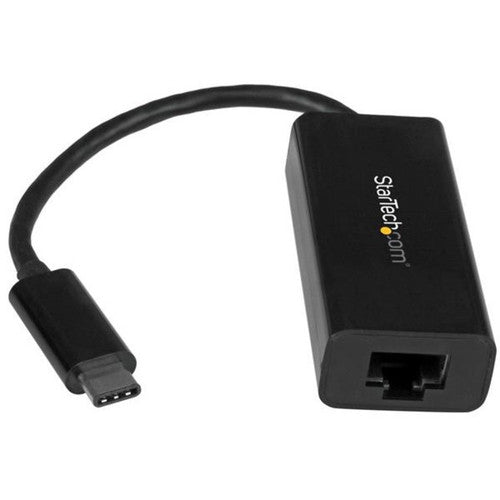 StarTech.com USB C to Gigabit Ethernet Adapter - Thunderbolt 3 - 10/100/1000Mbps - Black US1GC30B