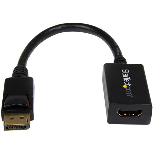 StarTech.com DisplayPort to HDMI Adapter, 1080p DP to HDMI Video Converter, DP to HDMI Monitor/TV Dongle, Passive, Latching DP Connector DP2HDMI2