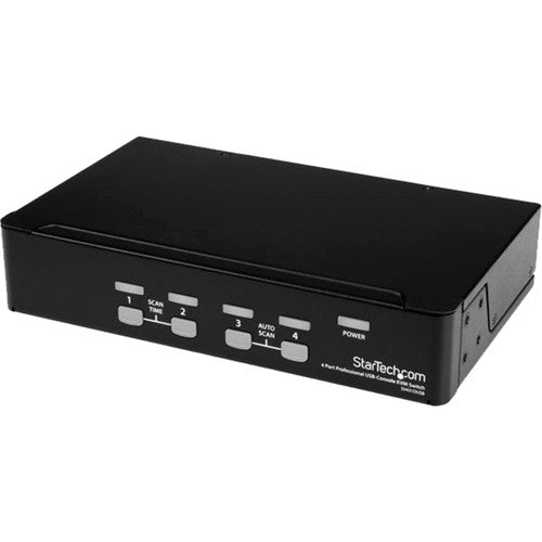 StarTech.com Commutateur KVM USB PS/2 4 ports 1U à montage en rack avec OSD SV431DUSB