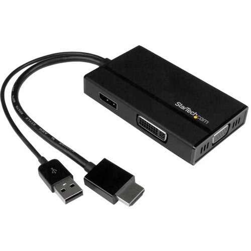 StarTech.com Travel A/V Adapter 3-in-1 HDMI to DisplayPort VGA or DVI - HDMI Adapter - 1920 x 1200 HD2DPVGADVI