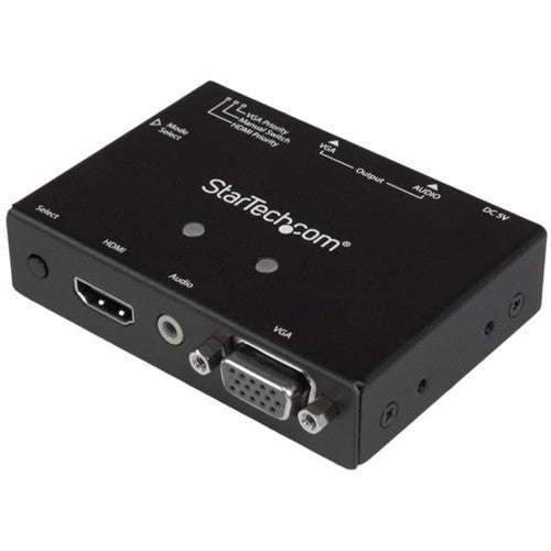 StarTech.com Commutateur convertisseur 2x1 VGA + HDMI vers VGA avec commutation prioritaire - 1080p VS221HD2VGA