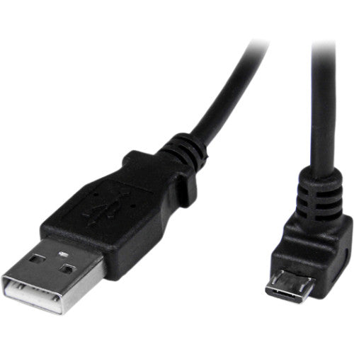 StarTech.com 2m Micro USB Cable - A to Down Angle Micro B USBAUB2MD