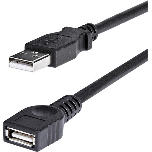 StarTech.com Câble d'extension USB 2.0 noir A vers A de 6 pieds - M/F USBEXTAA6BK