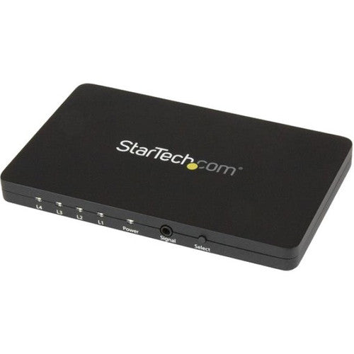 StarTech.com Commutateur vidéo automatique HDMI 4 ports avec boîtier en aluminium et support MHL - 4K 30 Hz VS421HD4K