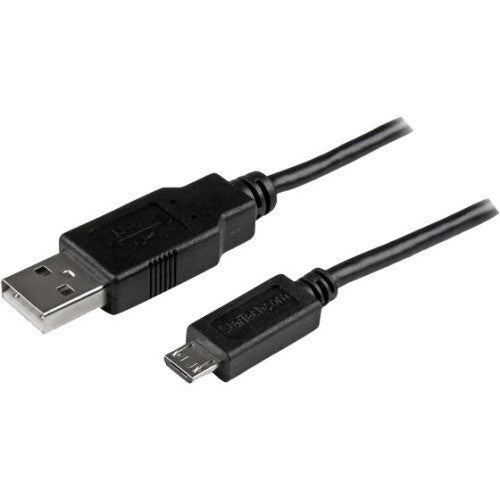 StarTech.com Câble de synchronisation de charge mobile USB vers micro USB fin de 1,8 m pour smartphones et tablettes – A vers micro BM/M USBAUB6BK