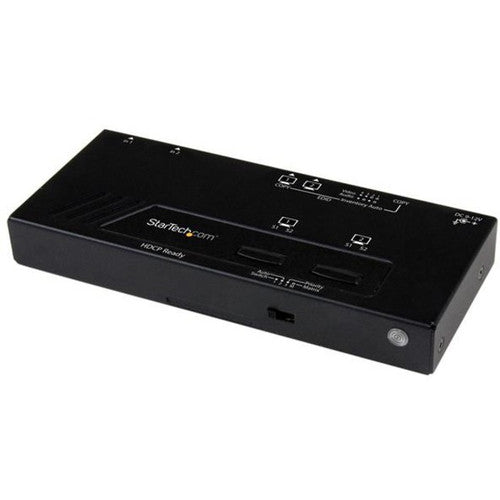 StarTech.com 2X2 HDMI Matrix Switch w/ Automatic and Priority Switching - 1080p VS222HDQ