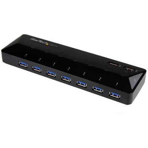 StarTech.com 7-Port USB 3.0 Hub plus Dedicated Charging Ports - 2 x 2.4A Ports - Desktop USB Hub and Fast-Charging Station ST93007U2C